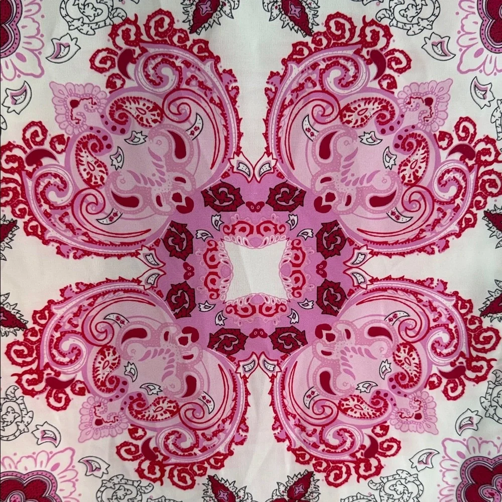 Rachel Zoe Pink and White Paisley Blouse - Picture 3 of 6